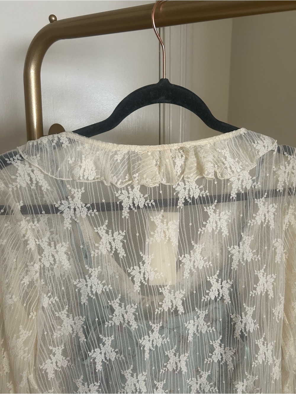 NWT Thirty Thirty 2 Piece Floral Midi Dress & Lace Tie Front Cardigan Large - Picture 5 of 9